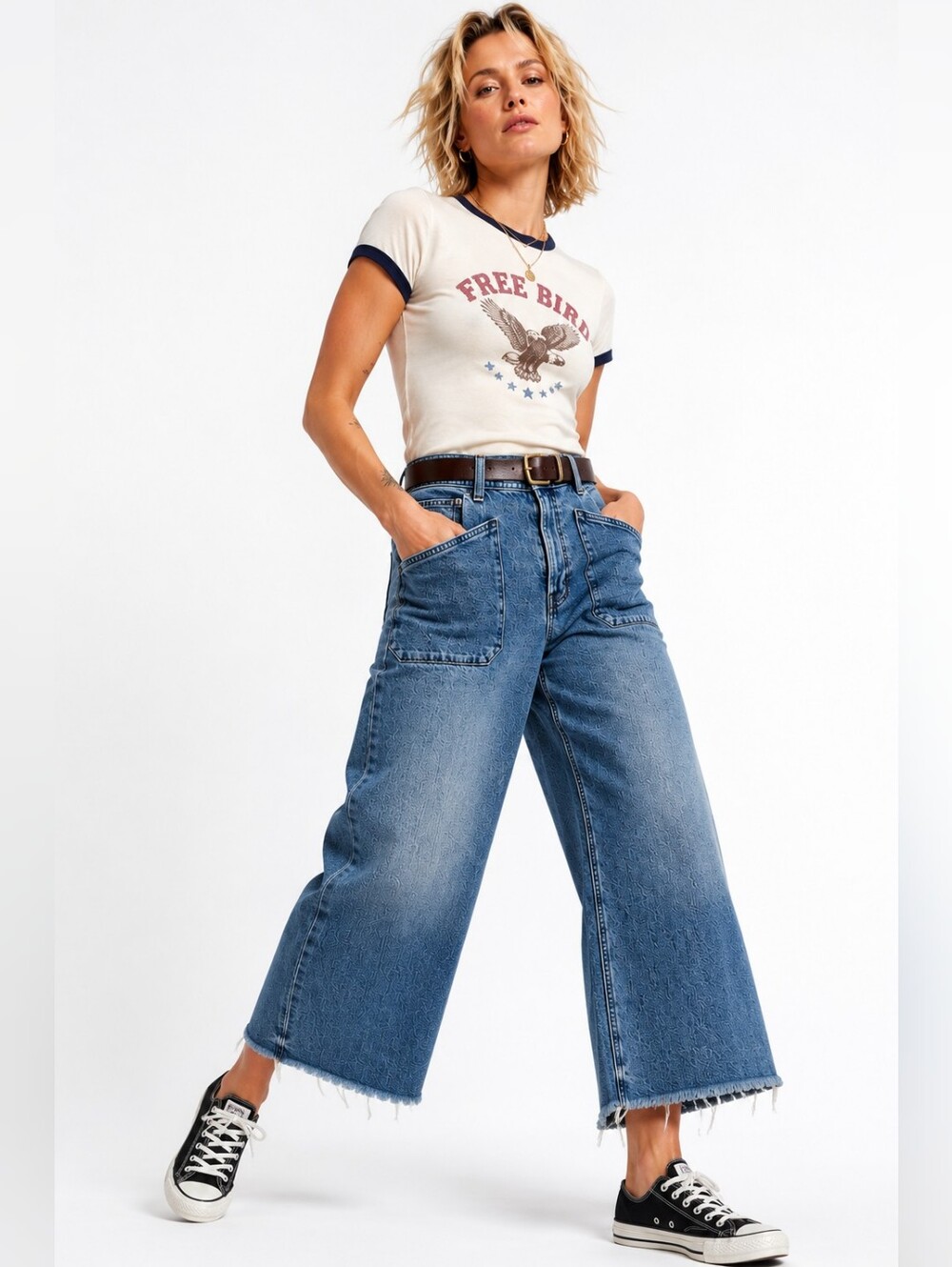 Lucky Brand Lucky Legend High Rise Wide Leg Patch Pocket Jeans Size 10/30